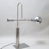 Grande lampe articulée en inox brossé Jean Pierre Bouvier 1970 Grande lampe articulée en inox brossé Jean Pierre Bouvier 1970