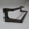 Barre porte serviette en plexiglas fumé Années 70 Barre porte serviette en plexiglas fumé Années 70