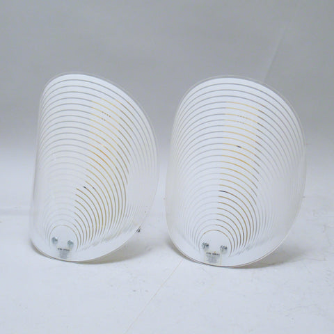 Paire d'appliques italienne en plexiglas Années 70