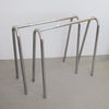 Paire de tréteaux de table chromés Annees 70 Paire de tréteaux de table chromés Annees 70