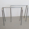 Paire de tréteaux de table chromés Annees 70 Paire de tréteaux de table chromés Annees 70