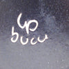 Cendrier en céramique noire Franco Bucci Laboratorio Pesaro Années 60
