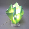 Lampe drapé vert Années 80 Lampe drapé vert Années 80