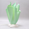 Lampe drapé vert Années 80 Lampe drapé vert Années 80