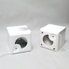 Paire de lampes cube en céramique Perdomello Années 70 Paire de lampes cube en céramique Perdomello Années 70