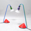 Paire de lampes post-modernes Cerva Années 80 Paire de lampes post-modernes Cerva Années 80