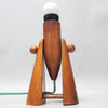 Lampe fusée futuriste en bois Années 60 Lampe fusée futuriste en bois Années 60