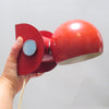 Lampe boule rouge Enrico Tronconi Années 60 Lampe boule rouge Enrico Tronconi Années 60