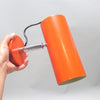 Spot en métal orange Luminaires Delmas Années 70 Spot en métal orange Luminaires Delmas Années 70