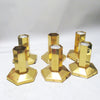 Applique hexagonale dorée Années 70/80 Applique hexagonale dorée Années 70/80
