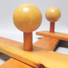 Portemanteau mural 7 boules pin années 1970 Portemanteau mural 7 boules pin années 1970