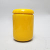 Boîte cylindrique jaune Pino Spagnolo Sicart Années 70 Boîte cylindrique jaune Pino Spagnolo Sicart Années 70