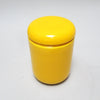 Boîte cylindrique jaune Pino Spagnolo Sicart Années 70 Boîte cylindrique jaune Pino Spagnolo Sicart Années 70