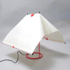 Lampe Falene rouge Piero de Martini Arteluce Années 80 Lampe Falene rouge Piero de Martini Arteluce Années 80