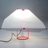 Lampe Falene rouge Piero de Martini Arteluce Années 80 Lampe Falene rouge Piero de Martini Arteluce Années 80