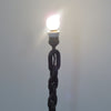 Lampe brutaliste Chaine en métal Années 70 Lampe brutaliste Chaine en métal Années 70