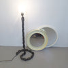 Lampe brutaliste Chaine en métal Années 70 Lampe brutaliste Chaine en métal Années 70