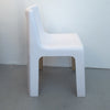Chaise en fibre de verre blanche années 70 Chaise en fibre de verre blanche années 70