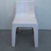 Chaise en fibre de verre blanche années 70 Chaise en fibre de verre blanche années 70