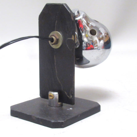 Petite lampe brutaliste italienne en ardoise Années 60