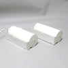 Paire d'appliques scandinaves blanches Années 80 Paire d'appliques scandinaves blanches Années 80
