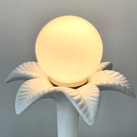 Lampe Palmier en ceramique Années 80