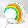 Grande applique italienne en plexiglas arc en ciel 1970/80 Grande applique italienne en plexiglas arc en ciel 1970/80