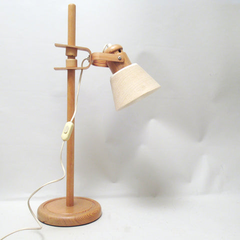 Lampe scandinave en pin Années 80