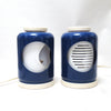 Paire de lampes italiennes bleues 1970 Paire de lampes italiennes bleues 1970