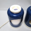 Paire de lampes italiennes bleues 1970 Paire de lampes italiennes bleues 1970