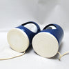 Paire de lampes italiennes bleues 1970 Paire de lampes italiennes bleues 1970