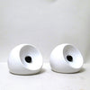 Paire d'appliques boules céramique blanche Paire d'appliques boules céramique blanche