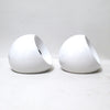 Paire d'appliques boules céramique blanche Paire d'appliques boules céramique blanche