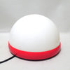 Lampe en plastique rouge et blanc Années 80 Lampe en plastique rouge et blanc Années 80