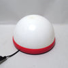Lampe en plastique rouge et blanc Années 80 Lampe en plastique rouge et blanc Années 80