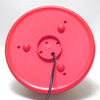 Lampe en plastique rouge et blanc Années 80 Lampe en plastique rouge et blanc Années 80