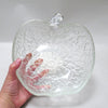 Saladier Pomme en verre blanc Années 70 Saladier Pomme en verre blanc Années 70