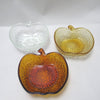 Saladier Pomme en verre jaune Années 70 Saladier Pomme en verre jaune Années 70
