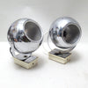 Paire de spots boules chromés1960 Paire de spots boules chromés1960