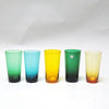 Service de 5 verres colorés annees 70 Service de 5 verres colorés annees 70