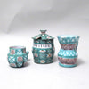 Trois pots en poterie Robert Picault Vallauris Trois pots en poterie Robert Picault Vallauris