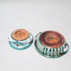 Deux raviers fleuris en poterie Robert Picault Vallauris Deux raviers fleuris en poterie Robert Picault Vallauris