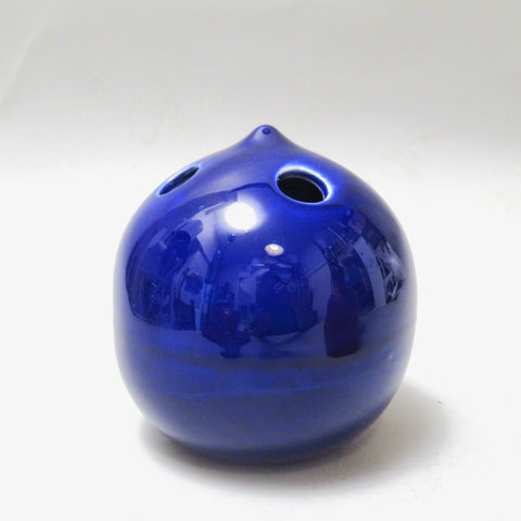 Pique Fleur en ceramique bleue Viba Italie Années 70