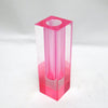 Vase en plexiglas rose Années 70 Vase en plexiglas rose Années 70