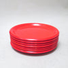 Service d'assiettes rouge Années 70 Pagnossin Service d'assiettes rouge Années 70 Pagnossin