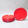 Service d'assiettes rouge Années 70 Pagnossin Service d'assiettes rouge Années 70 Pagnossin