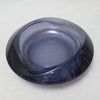Cendrier en verre fumé violet Années 70 Cendrier en verre fumé violet Années 70