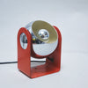 Petite lampe boule rouge et chrome Années 70 Petite lampe boule rouge et chrome Années 70
