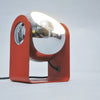 Petite lampe boule rouge et chrome Années 70 Petite lampe boule rouge et chrome Années 70