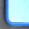 Miroir carré bleu Années 80 Miroir carré bleu Années 80